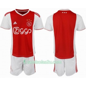 Camisolas de Futebol Ajax Criança Equipamento Principal 2018/19 Manga Curta